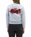 Women's Embroidery Fleece - Grey Marle