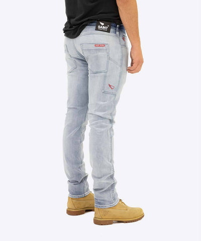 5 Pocket Jeans - Light Bleached